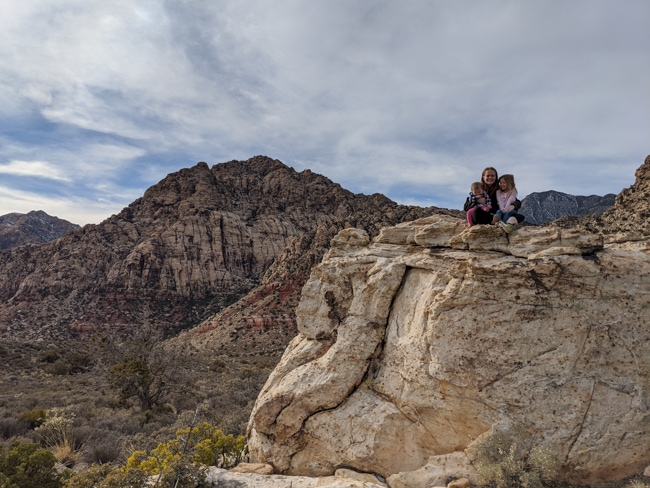 My family in the desert in Nevada
