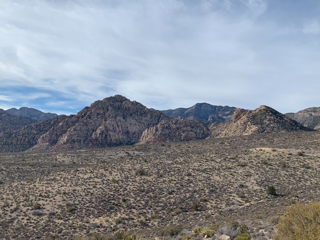 Scenic view of Red Rock Canyon