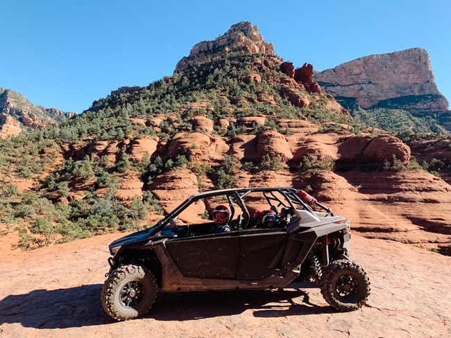 RZR driving in Sedona, Arizona