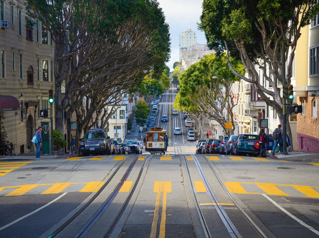 Streets used during the San Francisco Bus tour