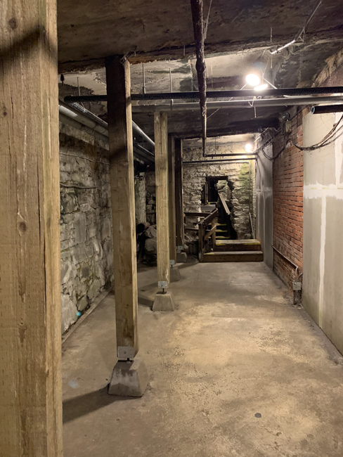 Tunnels in the underground city in Seattle