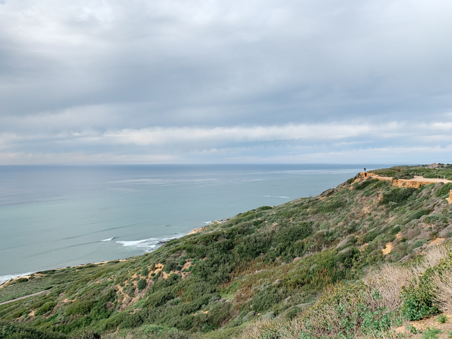 View of the Pacific Ocean from Cabrillo National Monument, a great place to look for whales