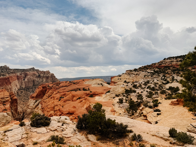 Scenic viewpoint in one of the national parks in Utah