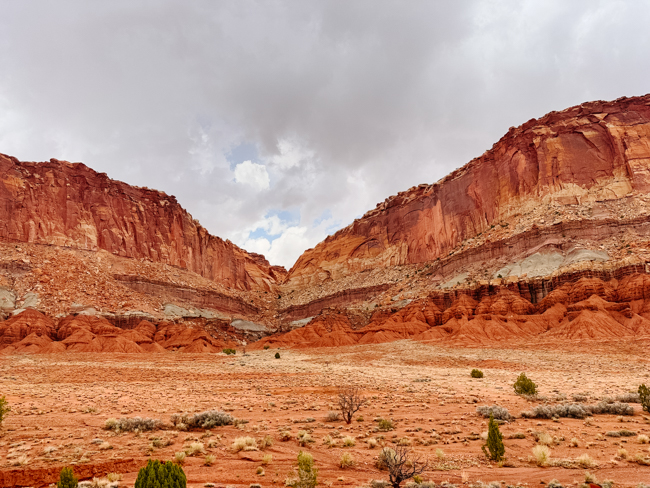 Scenic views in one of the national parks in Utah