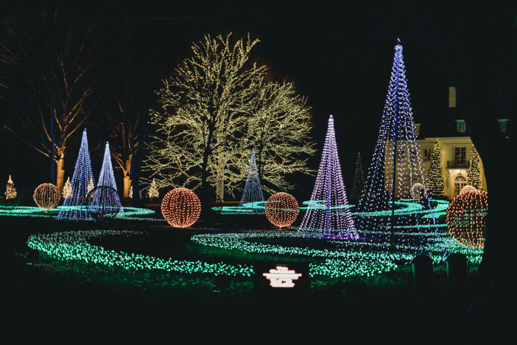 Christmas lights display at Winterfest, one of the best events happening in Seattle in December.