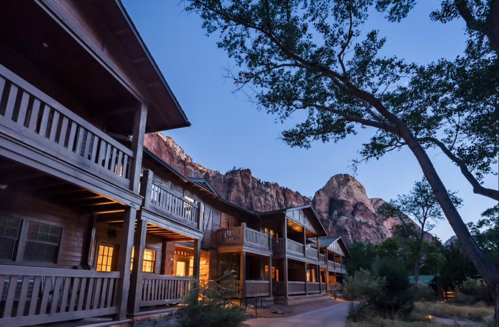 The Zion Lodge is a great place to stay in Zion National Park in December