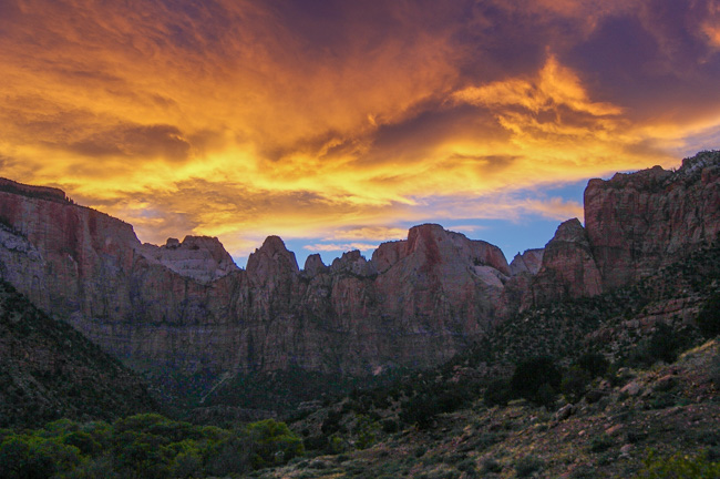 Sunset in Zion National Park