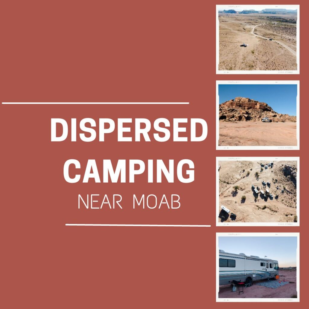 Dispersed camping graphic