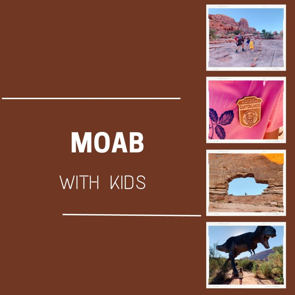 Moab with kids graphic