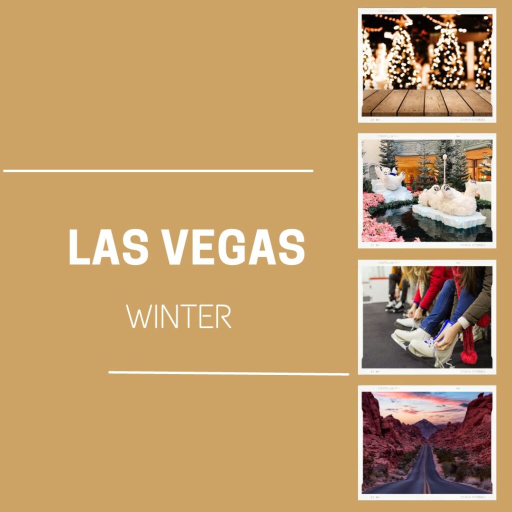 Las Vegas in winter graphic