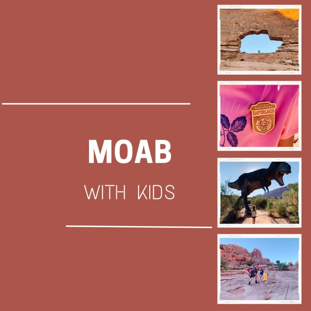 Moab with kids graphic