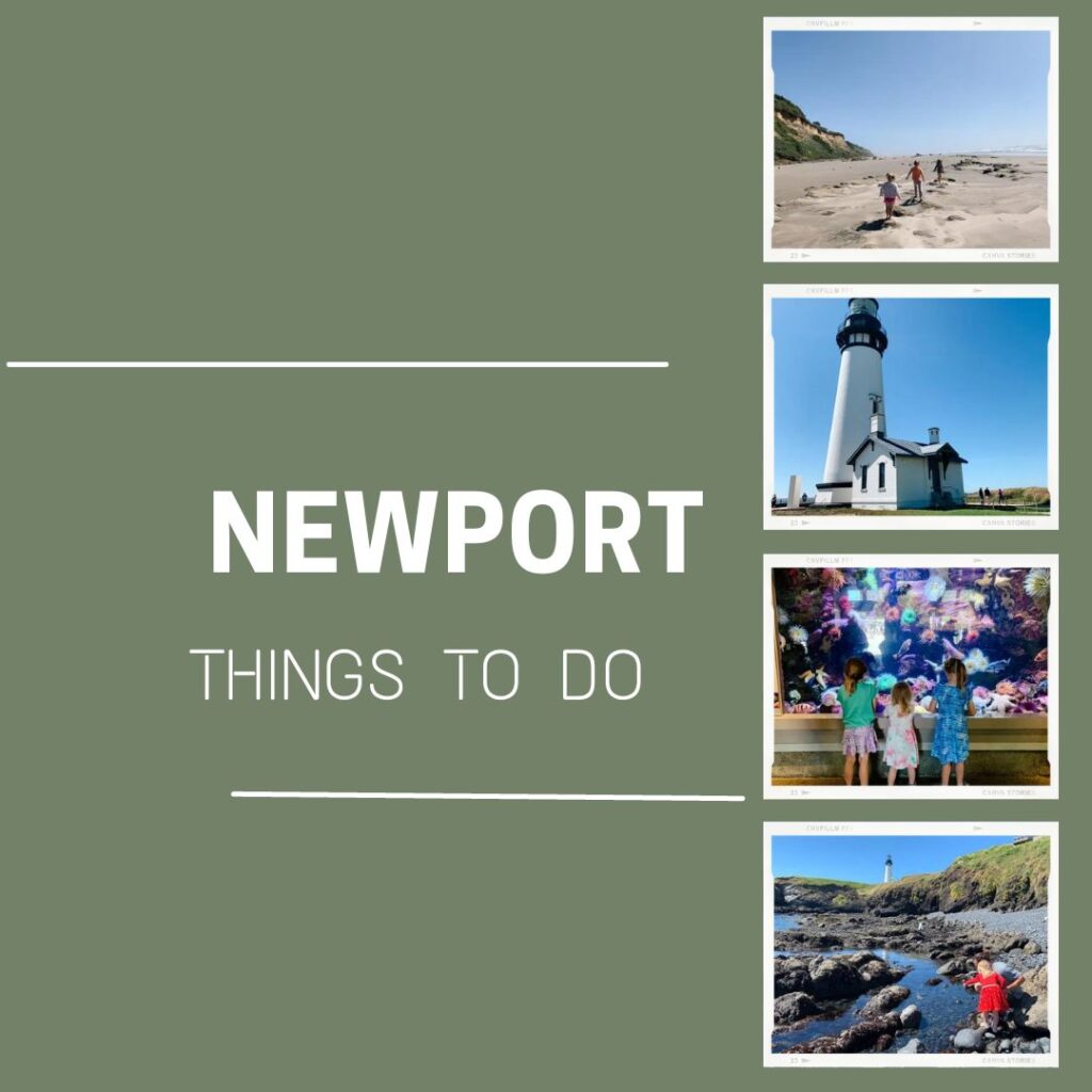 Photo graphic of Newport, Oregon