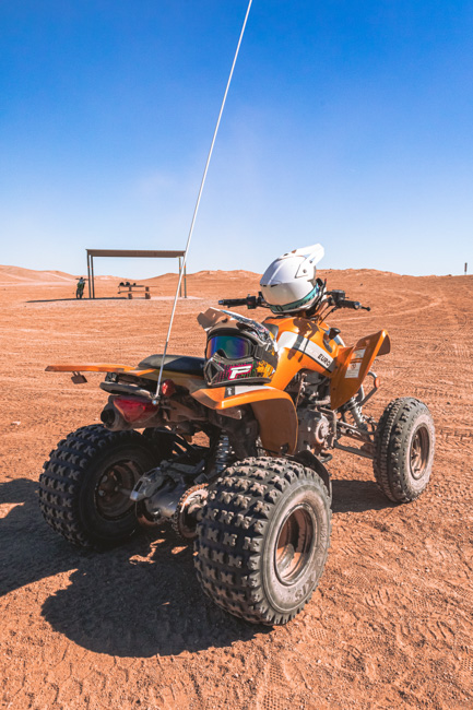 ATV in the desert in Las Vegas