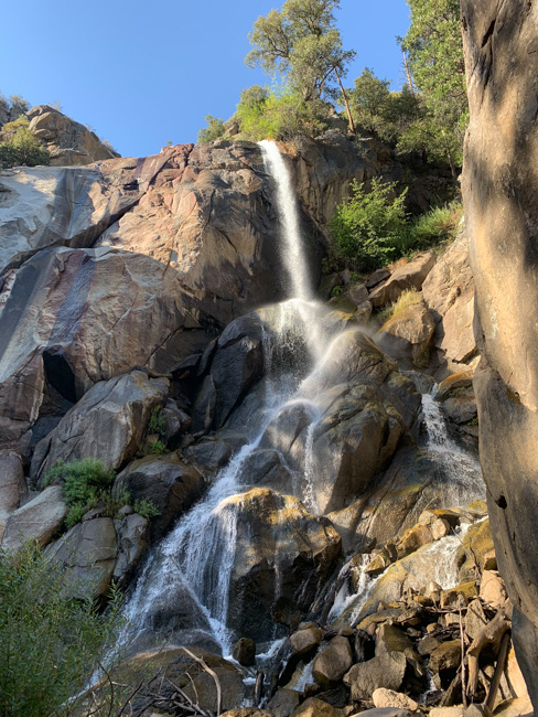 A waterfall in Sequoia National Park in December.