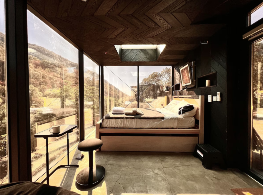 Staying room at Paradise Ranch Inn, one of the best places to stay when visiting Sequoia National Park in December.