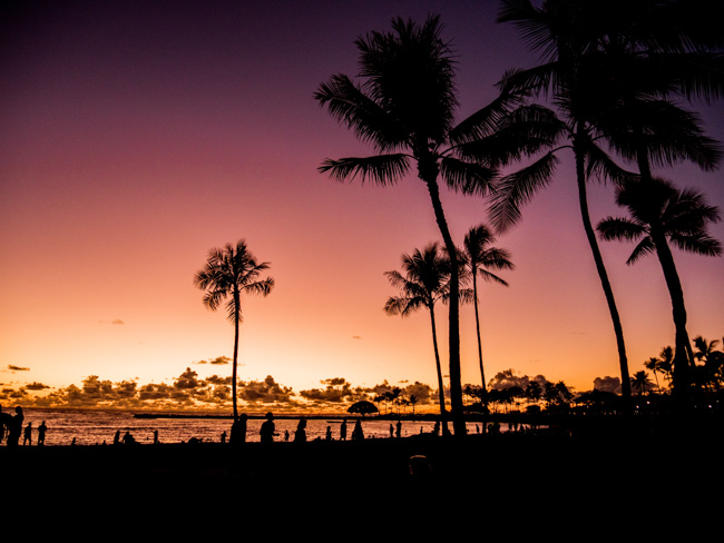 Sunset in Hawaii