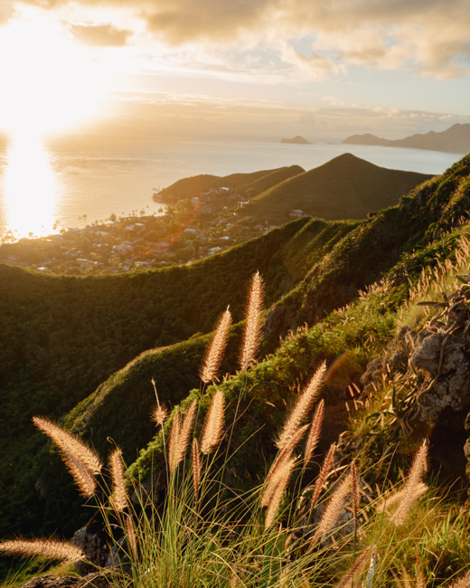 Views from the Pill Box hike, one of the best hikes to enjoy in Oahu in January.