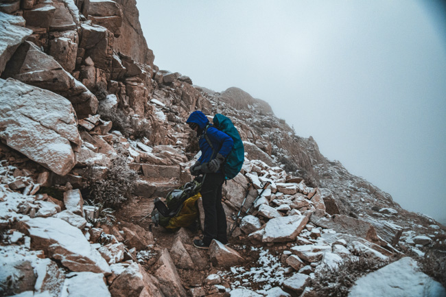 Rock climbing in San Luis Obispo, one of the best places to visit in California in winter.