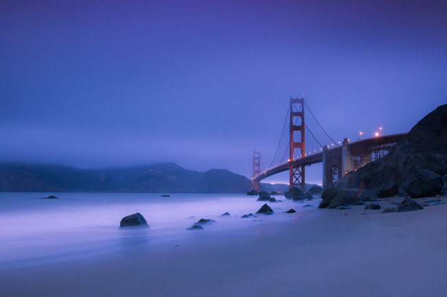 View of the Golden Gate Bridge. San Francisco is one of the best places to visit in California in winter.
