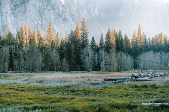 One of the natural wonders of Yosemite National Park, one of the best places to visit in California in winter.