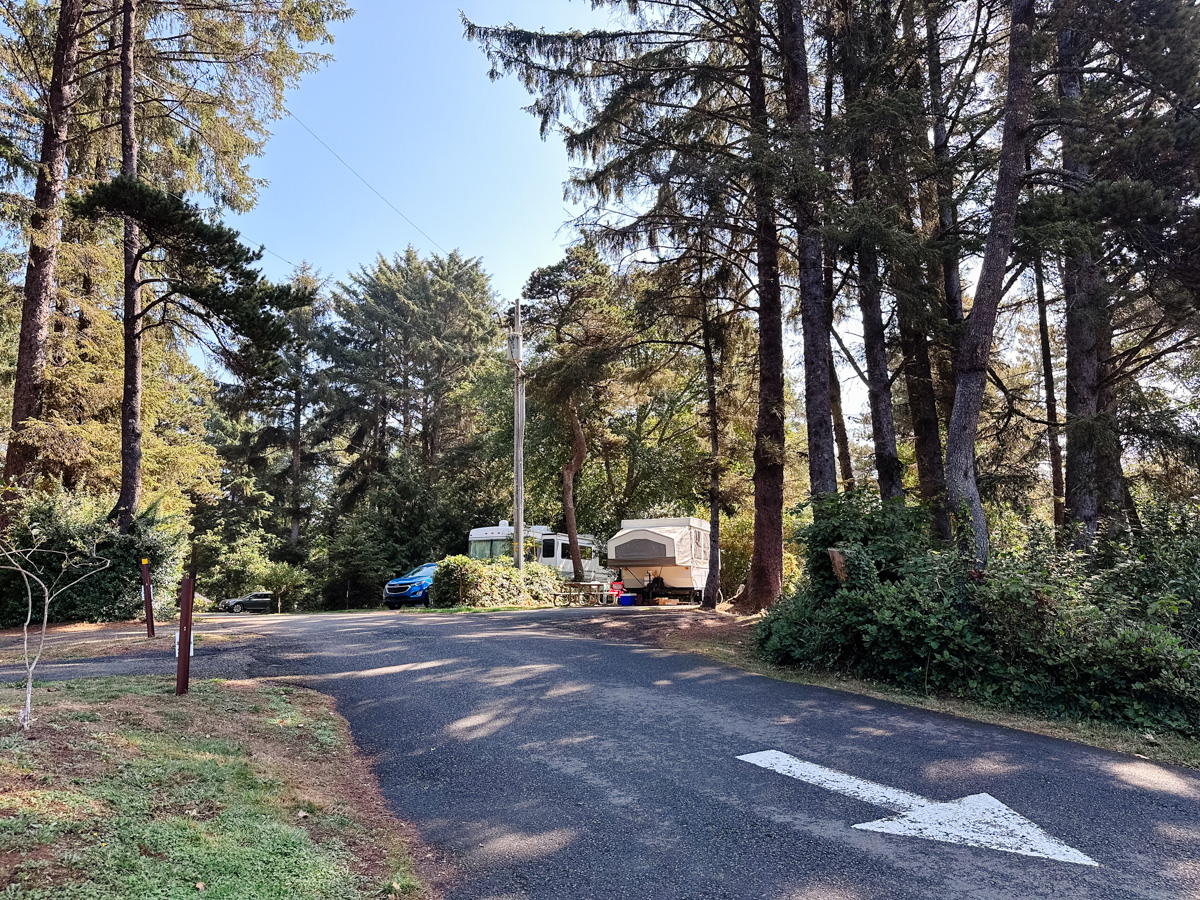 Campsites at the Devil's Lake Recreation Area