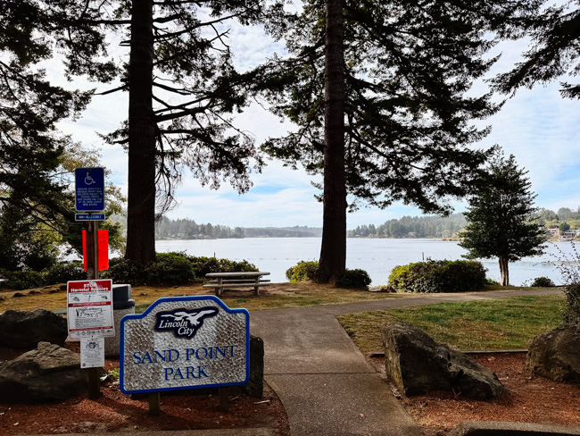 Sand Point Park, a visit here, is one of the best things to do in Lincoln City.