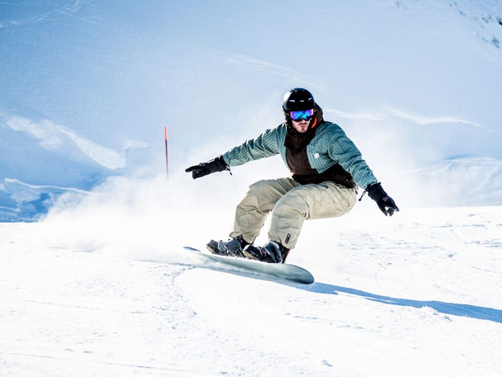 Snowboarding in Idaho