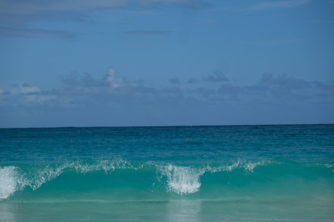 Beautiful aquamarine waves.