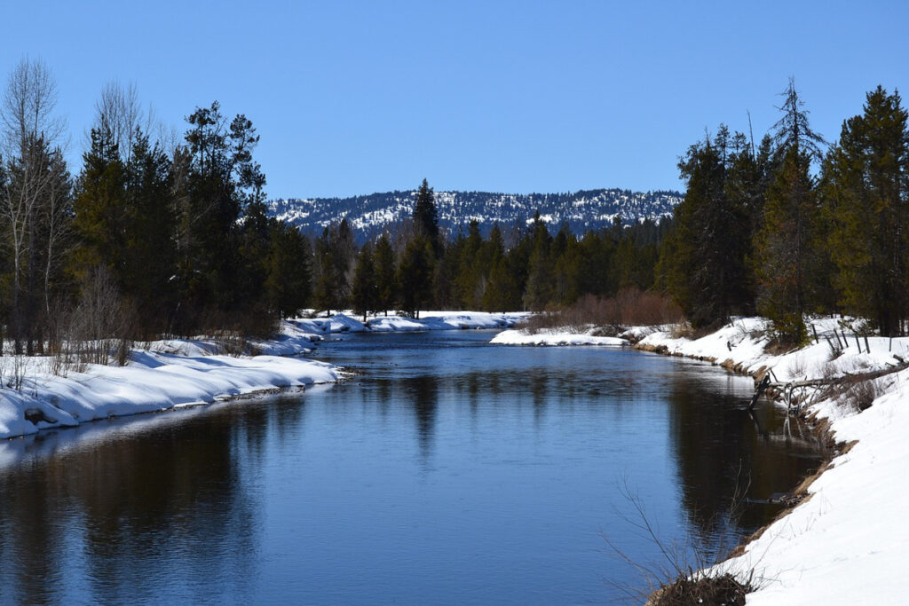 The beautiful landscape in McCall is one of the best things about visiting Idaho in winter.