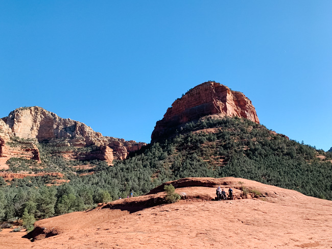 View from a popular viewpoint in Sedona