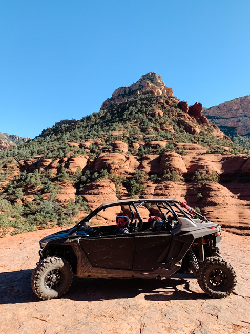 Driving our RZR in Sedona