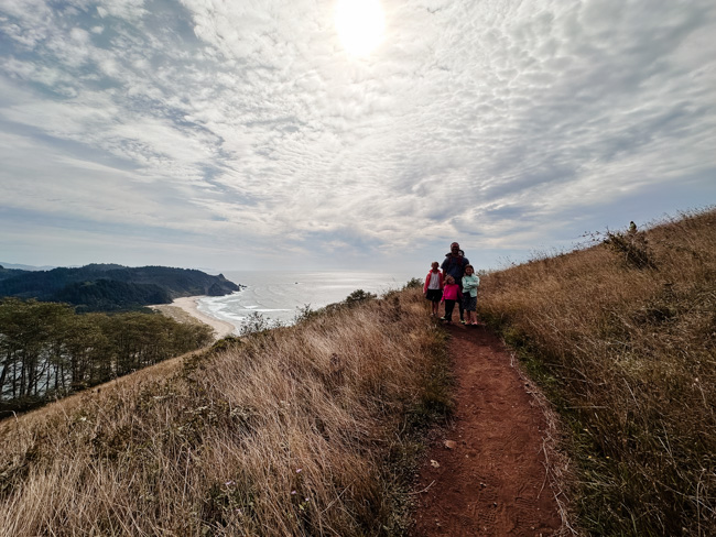 My family on the Oregon Coast near Lincoln City