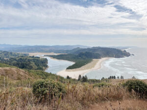 View from the top of the Cascade Head Trail on the Oregon Coast