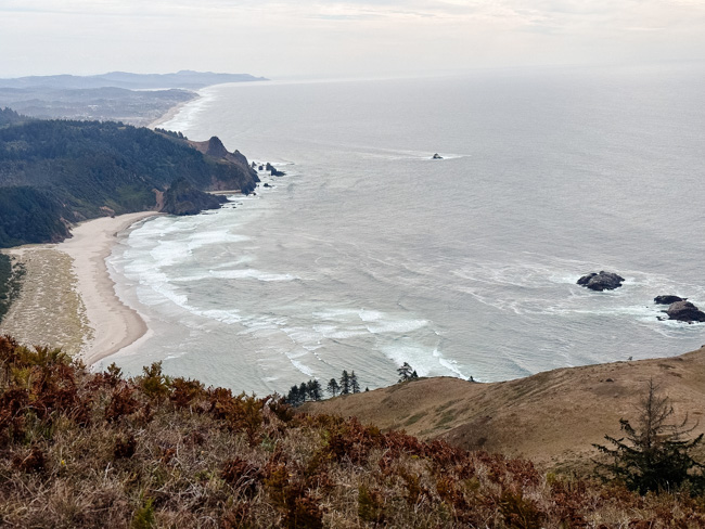 View of the Pacific Ocean during the hike