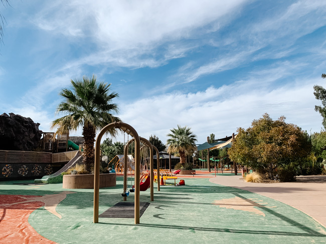 Thunder Junction All Abilities Park is a great thing to do in St. George, Utah if you are visiting with kids.